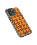 DailyObjects Brown Houndstooth Stride 2.0 Case Cover For iPhone 13 Pro Max