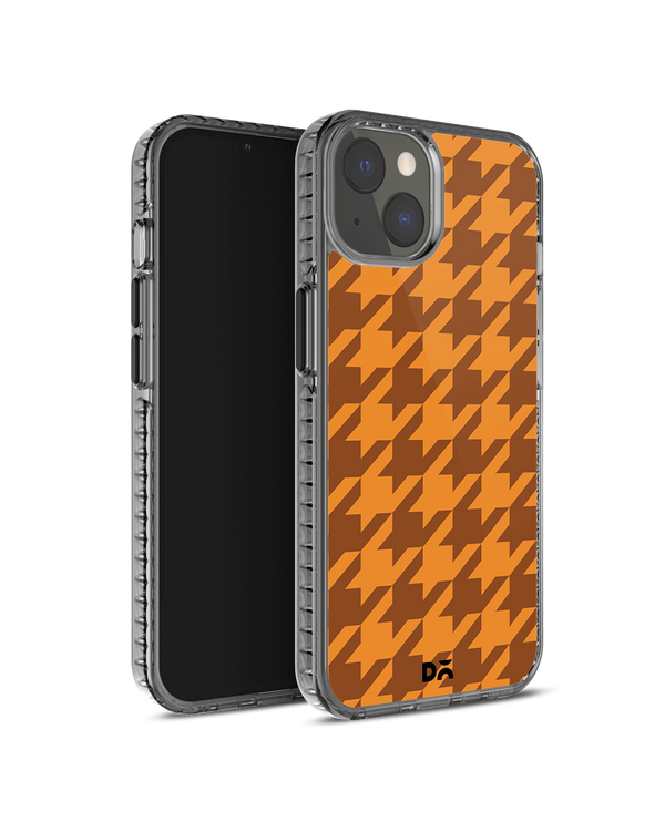 DailyObjects Brown Houndstooth Stride 2.0 Phone Case Cover For iPhone 14