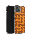 DailyObjects Brown Houndstooth Stride 2.0 Phone Case Cover For iPhone 14 Plus