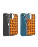 DailyObjects Brown Houndstooth Stride 2.0 Phone Case Cover For iPhone 14 Plus