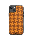 DailyObjects Brown Houndstooth Stride 2.0 Phone Case Cover For iPhone 14 Plus
