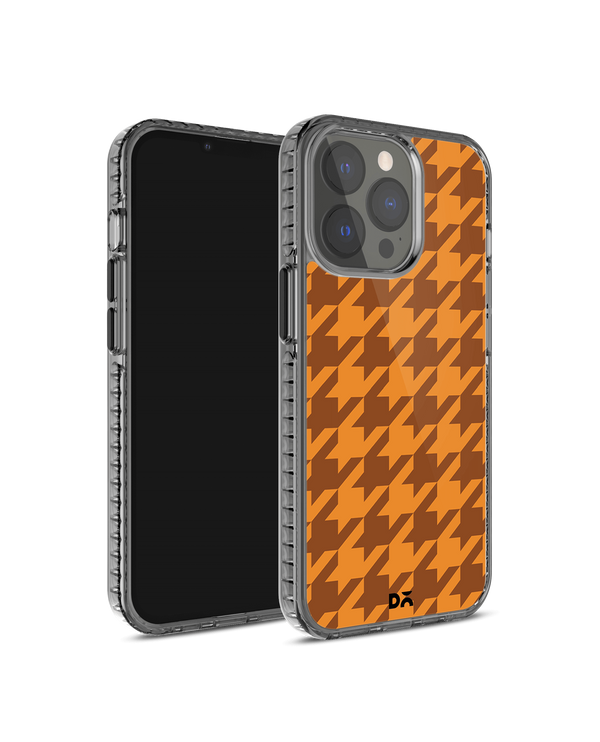 DailyObjects Brown Houndstooth Stride 2.0 Phone Case Cover For iPhone 14 Pro