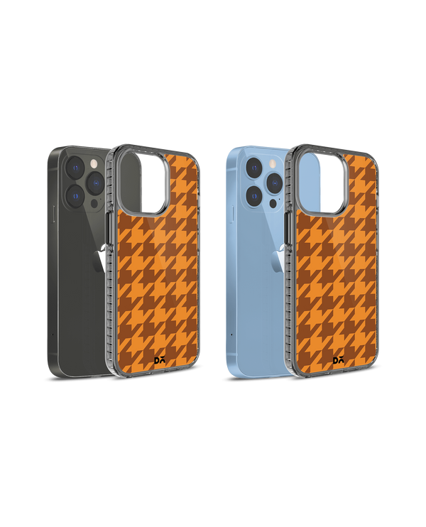 DailyObjects Brown Houndstooth Stride 2.0 Phone Case Cover For iPhone 14 Pro Max