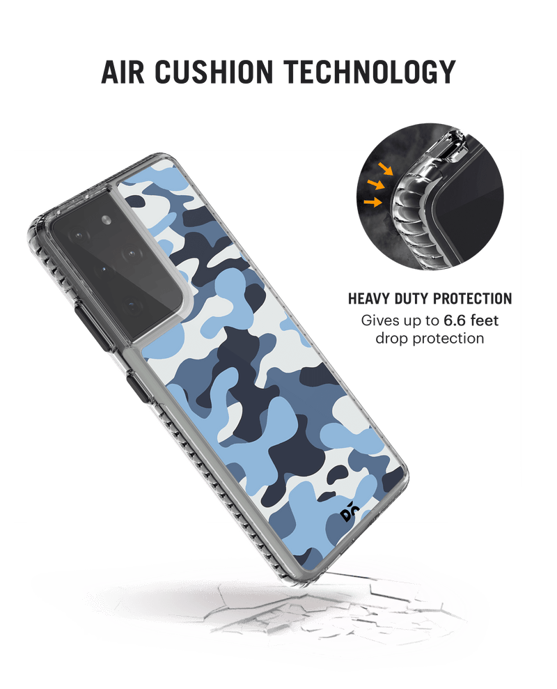 DailyObjects Camouflage Aquatic Stride 2.0 Case Cover For Samsung Galaxy S21 Ultra