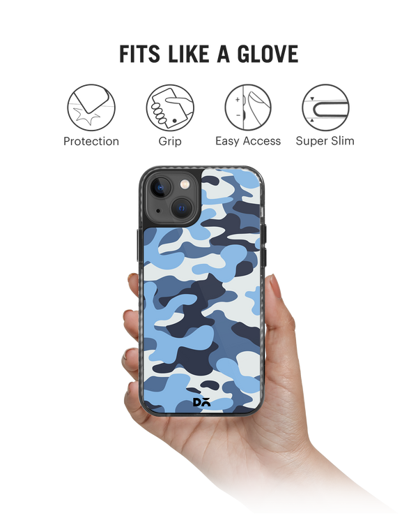 DailyObjects Camouflage Aquatic Stride 2.0 Phone Case Cover For iPhone 15
