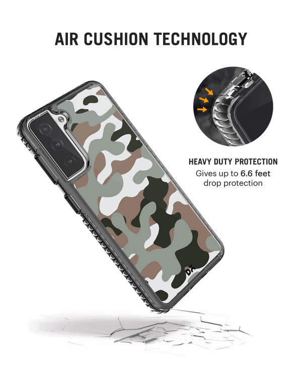 DailyObjects Camouflage Army Stride 2.0 Case Cover For Samsung Galaxy S21
