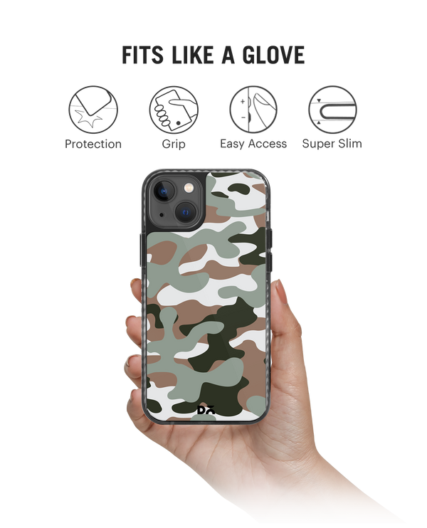 DailyObjects Camouflage Army Stride 2.0 Phone Case Cover For iPhone 15 Plus
