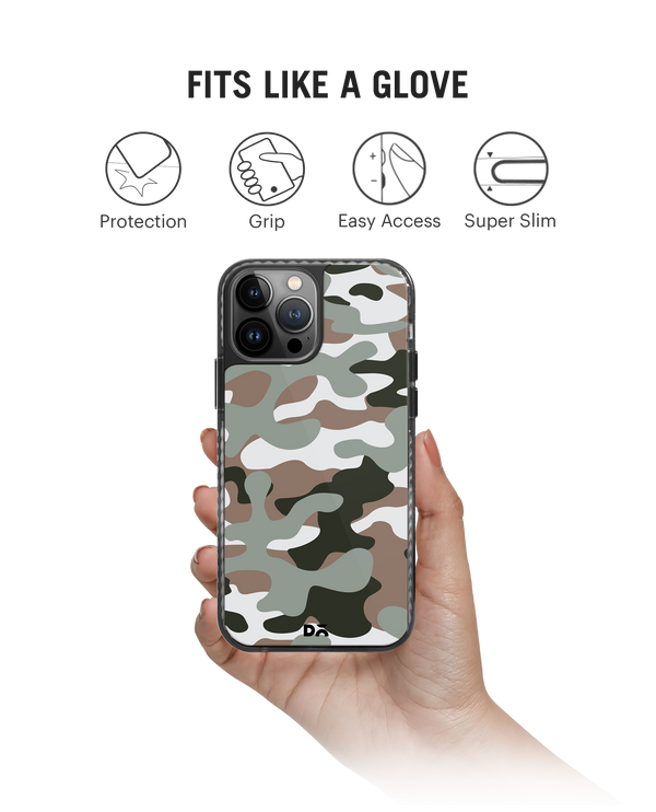 DailyObjects Camouflage Army Stride 2.0 Phone Case Cover For iPhone 15 Pro
