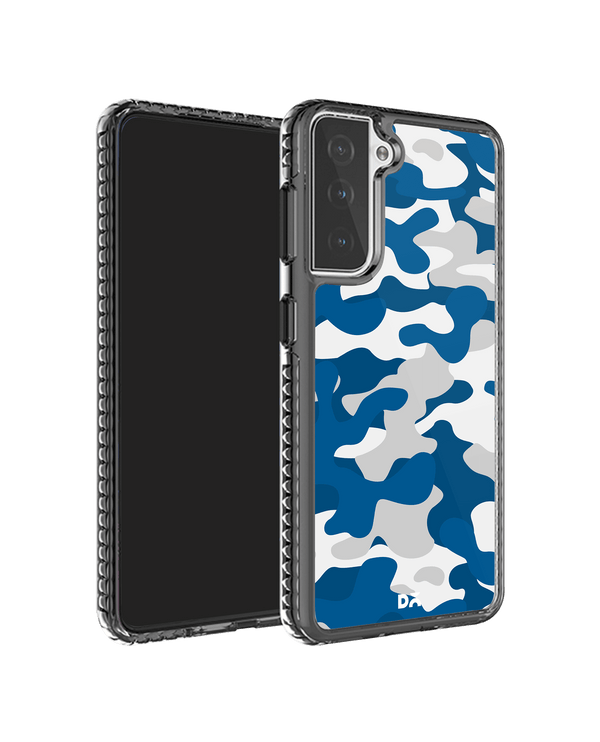 DailyObjects Camouflage Blue Stride 2.0 Case Cover For Samsung Galaxy S21