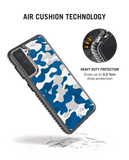 DailyObjects Camouflage Blue Stride 2.0 Case Cover For Samsung Galaxy S21 FE