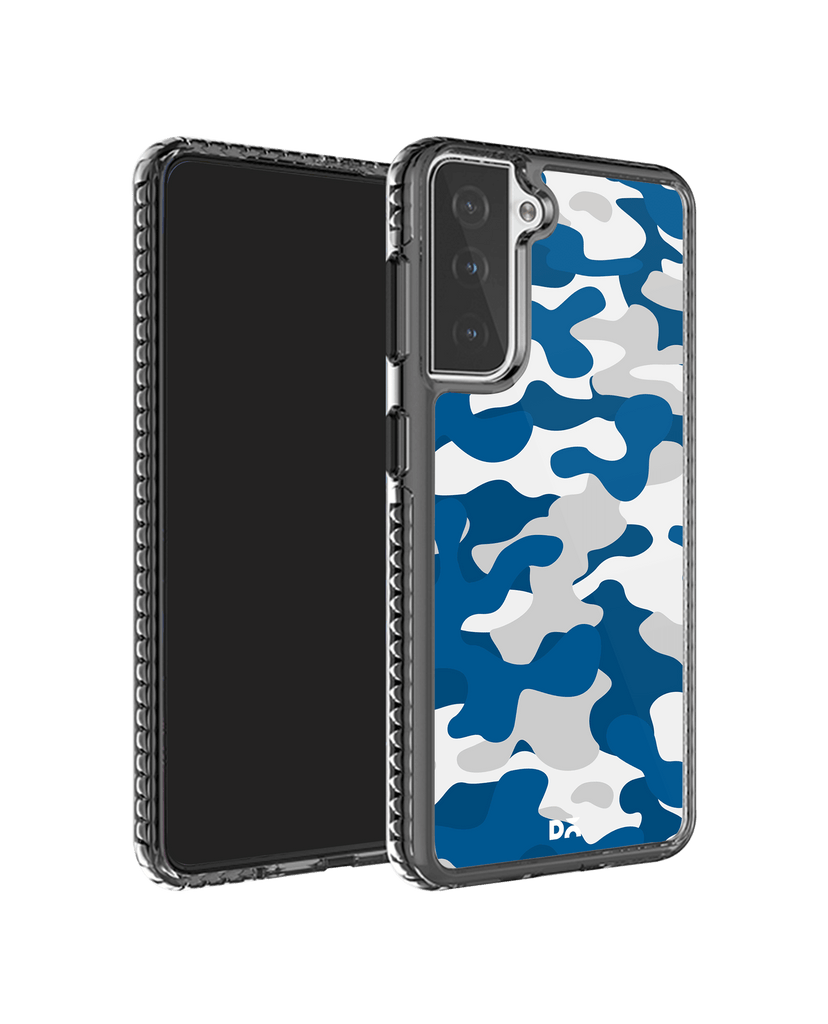 DailyObjects Camouflage Blue Stride 2.0 Case Cover For Samsung Galaxy S21 FE