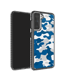 DailyObjects Camouflage Blue Stride 2.0 Case Cover For Samsung Galaxy S21 FE