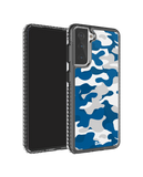 DailyObjects Camouflage Blue Stride 2.0 Case Cover For Samsung Galaxy S21 Plus