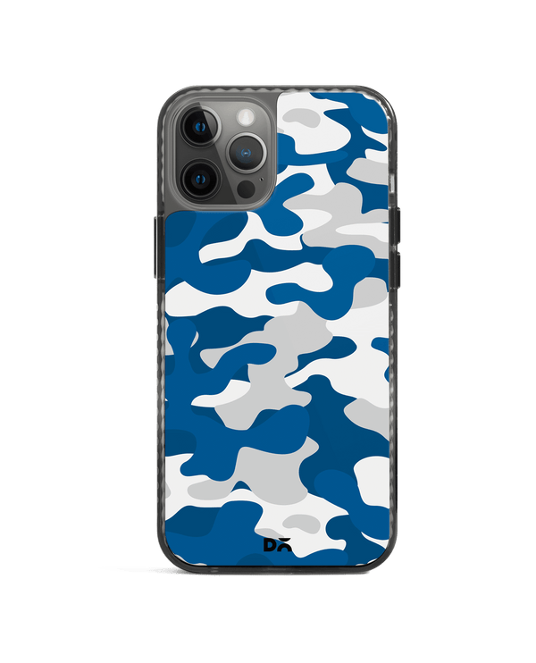 DailyObjects Camouflage Blue Stride 2.0 Case Cover For iPhone 12 Pro
