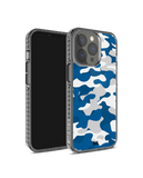 DailyObjects Camouflage Blue Stride 2.0 Phone Case Cover For iPhone 14 Pro