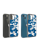 DailyObjects Camouflage Blue Stride 2.0 Phone Case Cover For iPhone 15 Plus