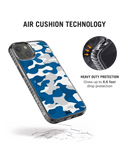 DailyObjects Camouflage Blue Stride 2.0 Phone Case Cover For iPhone 15 Plus
