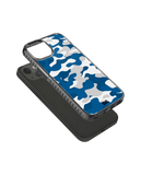 DailyObjects Camouflage Blue Stride 2.0 Phone Case Cover For iPhone 15 Plus