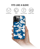 DailyObjects Camouflage Blue Stride 2.0 Phone Case Cover For iPhone 15 Pro