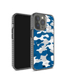 DailyObjects Camouflage Blue Stride 2.0 Phone Case Cover For iPhone 15 Pro