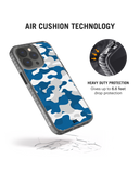 DailyObjects Camouflage Blue Stride 2.0 Phone Case Cover For iPhone 15 Pro Max