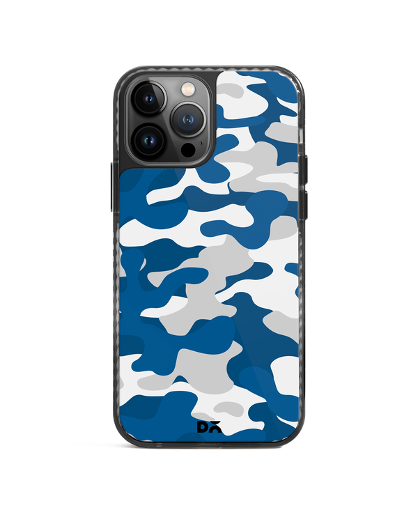 DailyObjects Camouflage Blue Stride 2.0 Phone Case Cover For iPhone 15 Pro Max