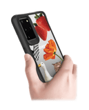 DailyObjects Cat Skate Black Hybrid Clear Case Cover For Samsung Galaxy S20 Plus