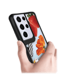 DailyObjects Cat Skate Black Hybrid Clear Case Cover For Samsung Galaxy S21 Ultra
