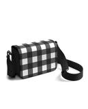 Charcoal Gingham Sol Box Shoulder Bag