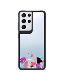 DailyObjects Chasing Dreams Black Hybrid Clear Case Cover For Samsung Galaxy S21 Ultra