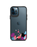 DailyObjects Chasing Dreams Black Hybrid Clear Case Cover For iPhone 12 Pro Max