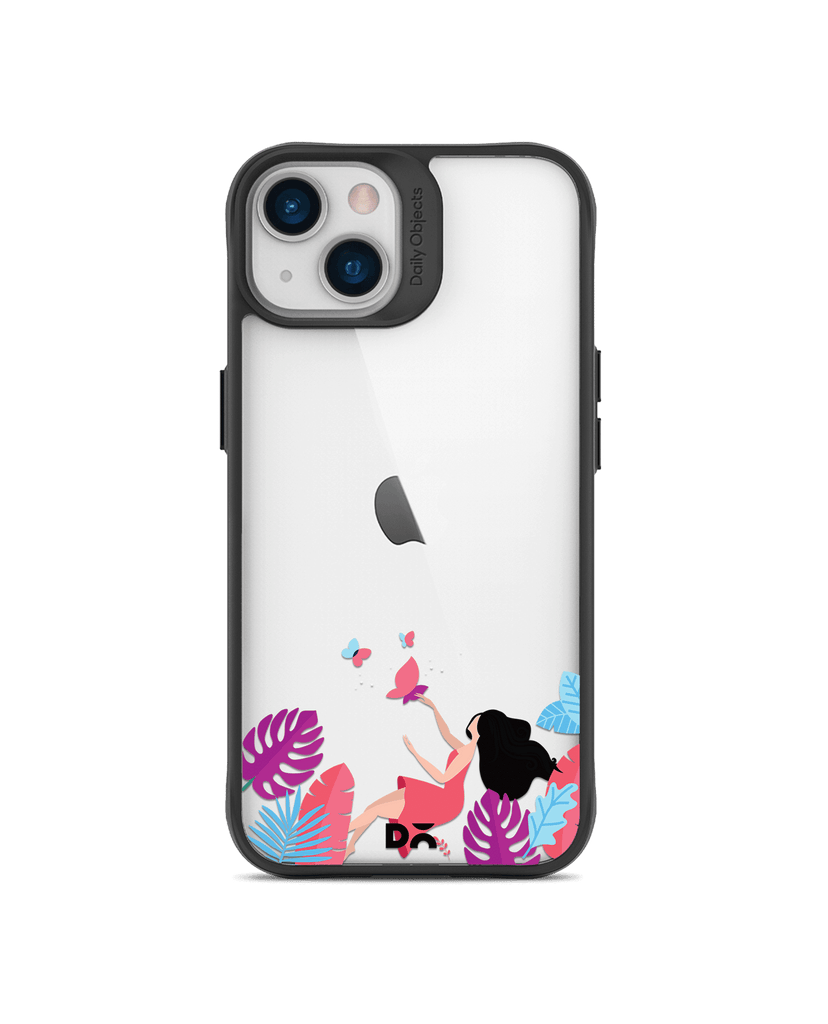 DailyObjects Chasing Dreams Black Hybrid Clear Case Cover For iPhone 13