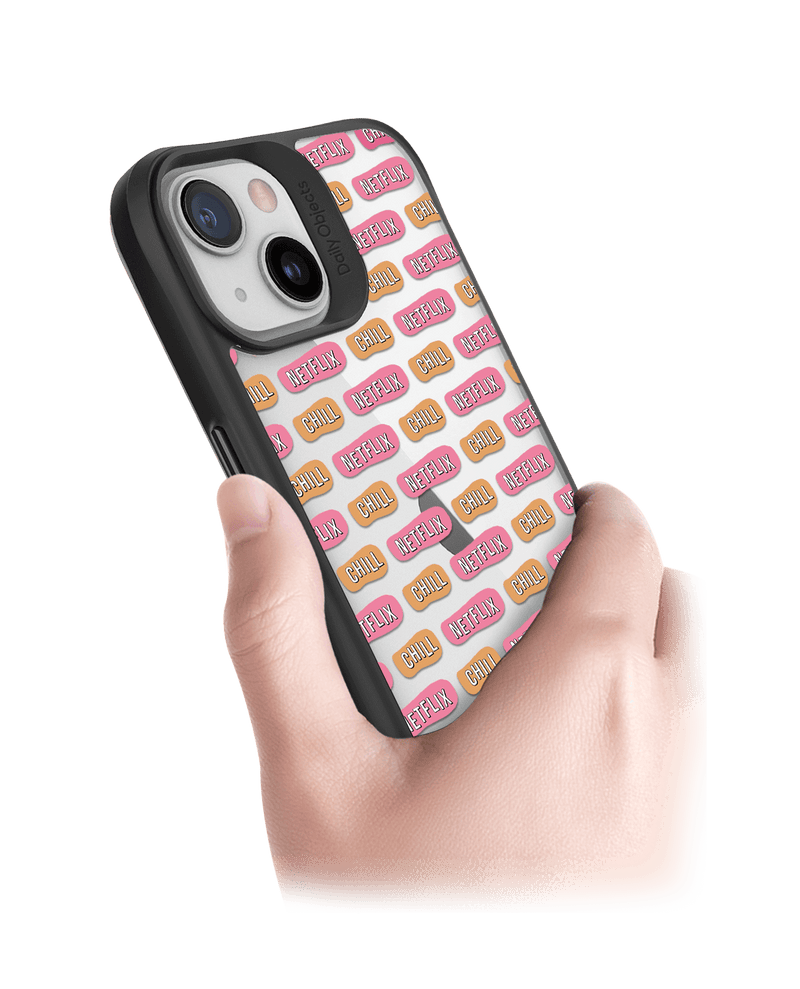 DailyObjects Chill Icon Black Hybrid Clear Case Cover For iPhone 13 Mini