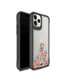 DailyObjects China Rose Black Hybrid Clear Case Cover For iPhone 11 Pro