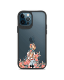 DailyObjects China Rose Black Hybrid Clear Case Cover For iPhone 12 Pro Max