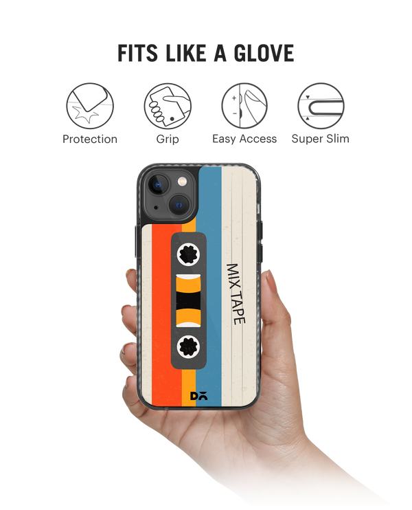 DailyObjects Chrome Mix Tape Stride 2.0 Phone Case Cover For iPhone 15 Plus