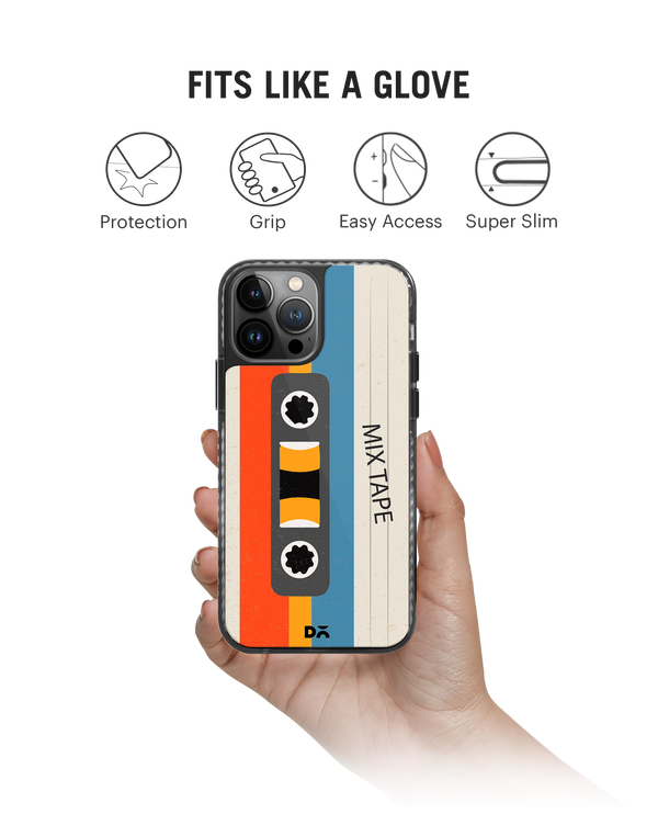 DailyObjects Chrome Mix Tape Stride 2.0 Phone Case Cover For iPhone 15 Pro Max