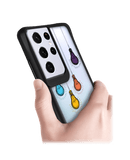 DailyObjects Clear Bulbs Black Hybrid Clear Case Cover For Samsung Galaxy S21 Ultra