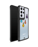 DailyObjects Clear Bulbs Black Hybrid Clear Case Cover For Samsung Galaxy S21 Ultra