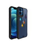 DailyObjects Clear Bulbs Black Hybrid Clear Case Cover For iPhone 12 Mini