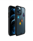 DailyObjects Clear Bulbs Black Hybrid Clear Case Cover For iPhone 12 Pro Max