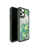 DailyObjects Clear Ferns & Flowers Green Hybrid Clear Case Cover For iPhone 11 Pro Max