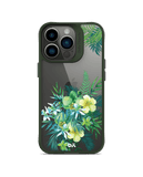 DailyObjects Clear Ferns & Flowers Green Hybrid Clear Case Cover For iPhone 13 Pro Max