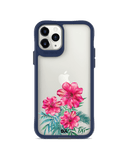 DailyObjects Clear Hibiscus Blue Hybrid Clear Case Cover For iPhone 11 Pro