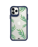 DailyObjects Clear Leaves Blue Hybrid Clear Case Cover For iPhone 11 Pro