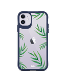DailyObjects Clear Leaves Blue Hybrid Clear Case Cover For iPhone 11