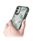 DailyObjects Clear Leaves Green Hybrid Clear Case Cover For iPhone 11