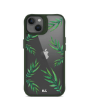 DailyObjects Clear Leaves Green Hybrid Clear Case Cover For iPhone 13 Mini