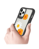 DailyObjects Clear Painted Flowers Black Hybrid Clear Case Cover For iPhone 11 Pro Max