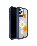 DailyObjects Clear Painted Flowers Blue Hybrid Clear Case Cover For iPhone 11 Pro
